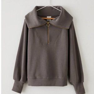 Varley Vine Ribbed Half-Zip Sweatshirt
